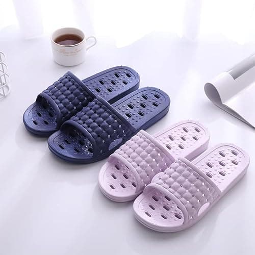 JIJIe Bathroom Slippers - Quick-Dry Breathable Non-Slip Shower & Travel Slippers - Men & Women - Black - EU42/43 — view 5