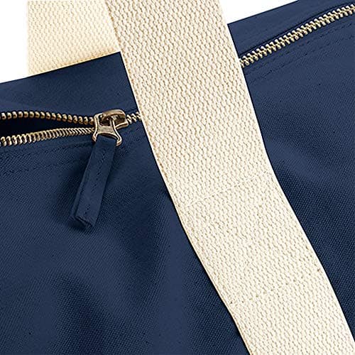 Personalised Footballer Bag Gift, Best Football Player Gift, Football Game Gift, Barrel Bag, Holdall Zip Sports Duffle Bag. (French Navy) — view 5