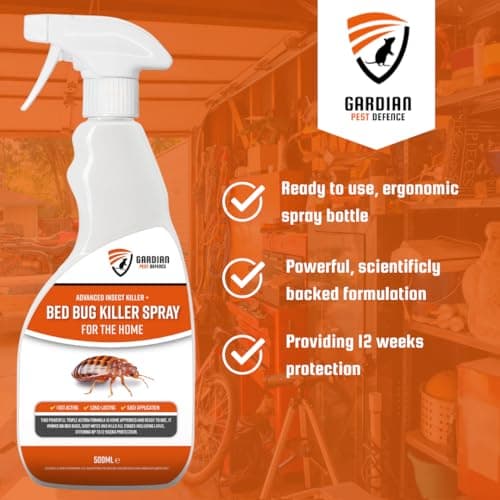 Bed Bug Killer Spray 500ml, Ready to Use Bed Bug Treatment Spray for Mattresses, Bed Frames, Upholstery, Carpets and Soft Furnishings, Indoor Trigger Spray — view 4