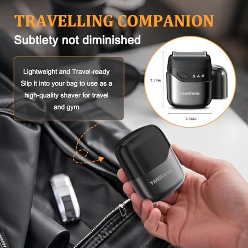 Foil Shaver for Men Electric Razor, Wet Dry Travel Double Floating Blade — view 5