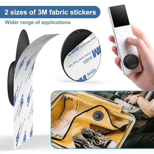 4 pack For Apple Airtag Holder,Silicone Airtag Fabric Holder with 3M Adhesive Sticker,Secure and Discreet,Airtags Case For Luggage,Camera Bags,Bags,Backpacks and Wallet — view 4