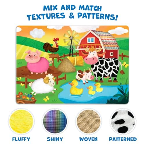 Skillmatics Fab Tabs – Animals, Sensory & Tactile Fabric Art & Craft Kit — view 2