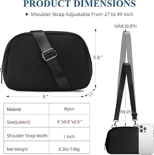 MAXTOP Small Crossbody Bags for Women Cellphone Belt Bag Purse Fanny Pack with Adjustable Strap Sling Bag for Traveling Casual Festival Gifts Purple — view 4