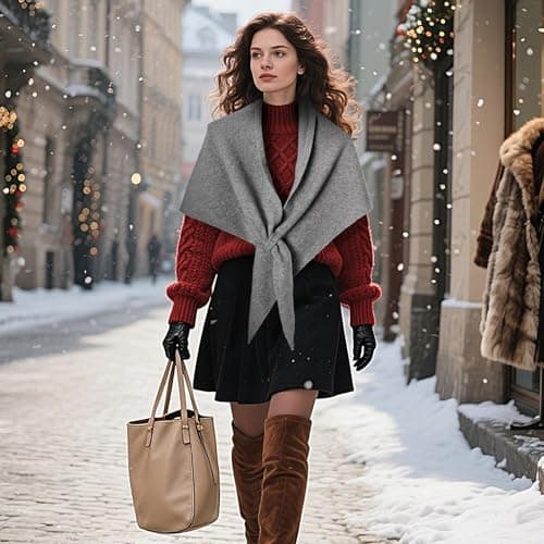 Tktouci Large Scarf Wraps for Women Soft Women Shawl Scarves — view 2