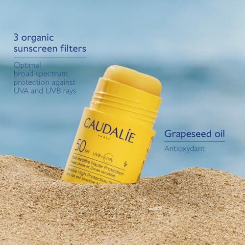 Caudalie Invisible Solar High Protection Stick SPF50, Face Sunscreen, 15g — view 5