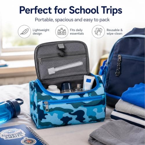 Camouflage Mens Wash Bags Toiletry Bags, Waterproof Toiletry Bag — view 5