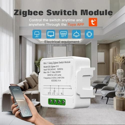 Aundhegrtt Tuya Zigbee Light Switch Module APP Controlled 1/2/3 Way with Gateway Functionality — view 4
