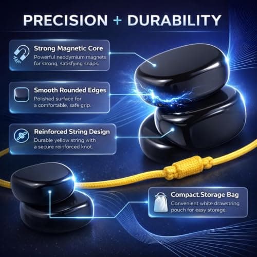 Evapure Magnetic Chess Game with 20 Magnetic Stones for Adults, Portable Strategy Table Game for Travel, Camping, Outdoor, Gatherings & Outdoor Use – Seamless Gaming Experience — view 3