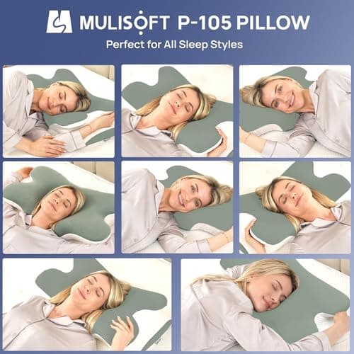 MULISOFT Memory Foam Pillow, Cervical Pillow, Neck Pillow, Ergonomic Pillow — view 4