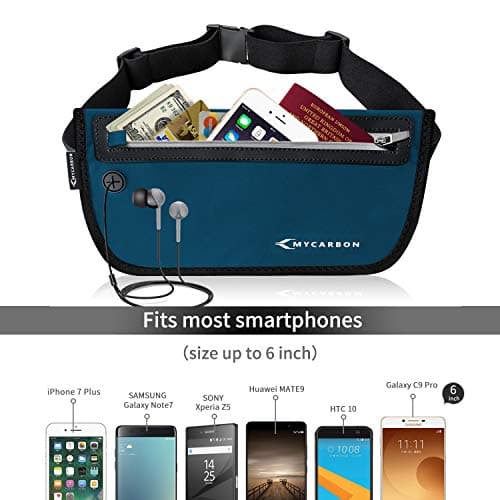 MYCARBON Travel Money Belt RFID Waist Bag Against Invisible Theft — view 2