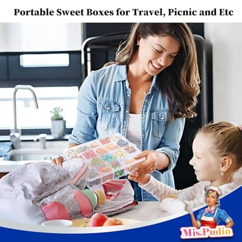 Mispudin 2 Pack Travel Snack Box with Compartments, Snackle Box for Plane — view 6