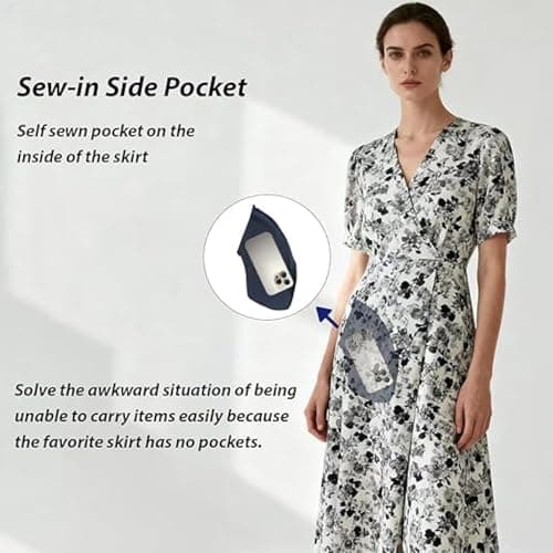 Sew-In Side Pocket - Attachable & Invisible Security Pockets For All Clothes | Travel Security Bag For Skirts & Pants To Prevent Theft | Inner Pocket For Dresses, Jeans, Sweaters & Suits — view 2