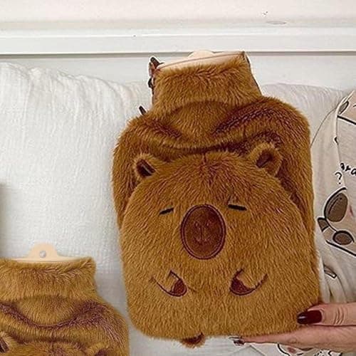 Heating Water Bottle - 1000Ml Capybara Shape,Hot Water Bed Warmer - for School Travel Shoulder Legs Neck Camping Back Hand Men Women Kids — view 2