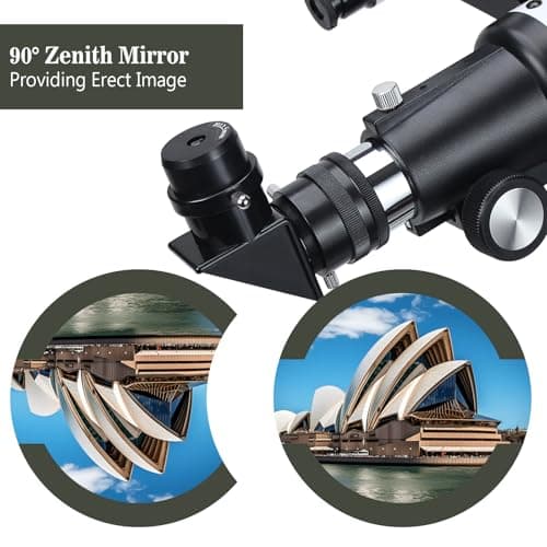Telescope for Adults Beginners, 70mm Aperture 400mm AZ Mount Fully Multi-Coated Optics Refractor Portable Telescopes, Travel Telescope with Tripod and Phone Adapter-Blue — view 4