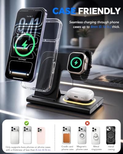 Aimtel 3 in 1 Foldable Charging Station for iPhone17/17Air/16/15/14 — view 5