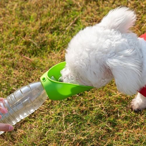 Dog Water Bottle Adapter Foldable Pet Water Dispenser, Teal — view 4