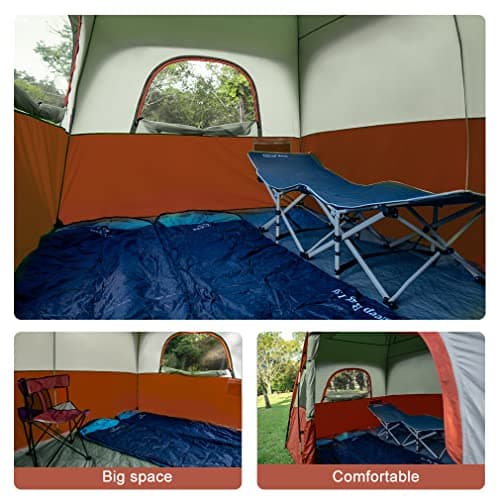 CAMPROS CP 4-6 Person Tent, Waterproof Family Camping Tent with Rain Cover — view 6