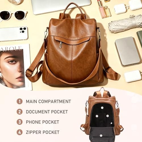 shepretty Backpacks Anti Theft Women Travel Rucksack Shoulder Bag,k — view 3