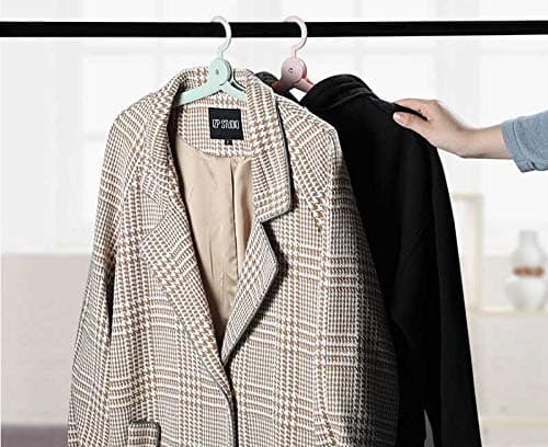 4Pcs Folding Coat Hanger Plastic,Portable Travel Clothes Hanger,Outdoor Windproof Skirt Hangers — view 5