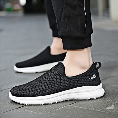 cfpqv Slip On Trainers Men's Trainers Orthopaedic Shoes Lightweight Breathable Sports Shoes Road Running Shoes Comfortable Running Shoes Leisure Shoes Walking Shoes Outdoor Fitness Slip On Shoes, A02 — view 2
