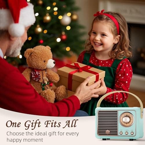 Retro Bluetooth Speaker Portable Wireless Speaker Gifts for Teenage Boys — view 5