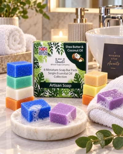 Artisan Mini Soap Bar Pack, 8 Handmade Soaps (8 x 15g) — view 5