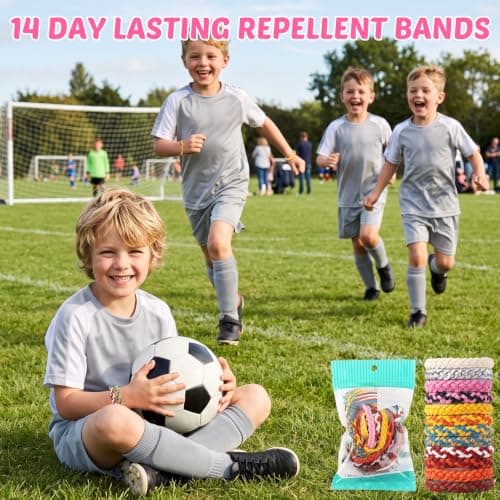 Mosquito Repellent Bracelet 12 Pack -Adjustable Plant Based DEET-Free Bands — view 5