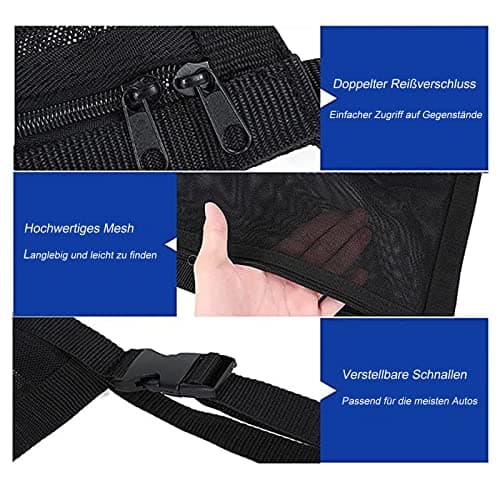 ViWaVee Caravan Accessories Gadgets Storage Net, Car Roof Organizer for Blankets, Diapers. Great Long Road Trip camping accessories for campervan.(90 * 65") — view 4