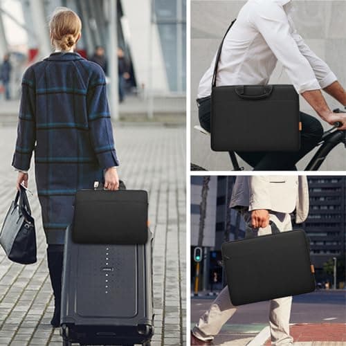 ZYB Waterproof Laptop Bag 15 15.6 16 Inch Laptop Case 15 15.6 16 Inch-Black — view 2