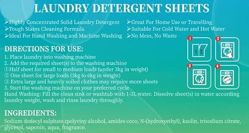 Eco-Friendly Laundry Detergent Sheets 30 Sheets (Up to 60 Washes) – Customizable for Smaller Loads, Convenient, and Optimal Cleaning for a Greener Laundry Routine — view 3