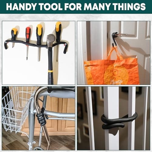Walking Stick Holder | Pack of 3 Ties | Crutches Holder | Walking Stick Safe | Storage for Walking Stick | Hang Your Crutches Anywhere | Stop Walking Stick Falling to the Ground | Mobility Accessories — view 4