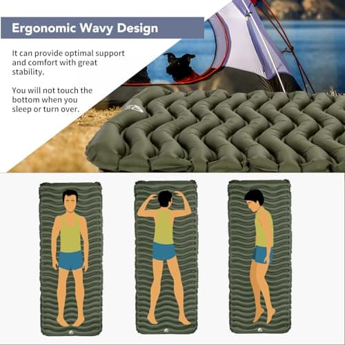 Unigear Inflatable Sleeping Mat, Compact Lightweight Camping Mat for Hiking — view 3