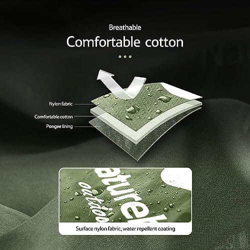 Naturehike Envelope Cotton Sleeping Bag for Adults and Kids 3-4 Season Lightweight Waterproof Camping Sleeping Equipment(Green XL) — view 3