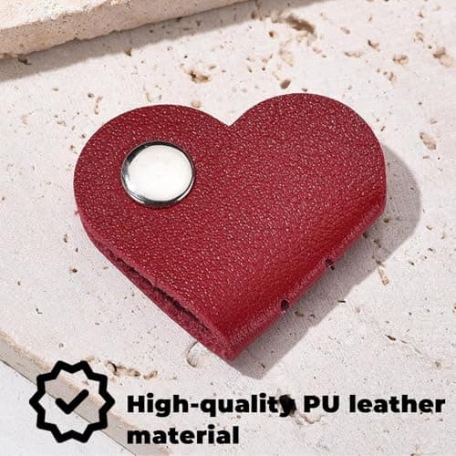 10Pcs Tidy Leather Cord Organizer Reusable Cable Straps Clips Flexible Wires Organiser Clip for Power Cord Headphone — view 3