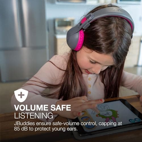 JLab JBuddies Studio 2 Kids Headphones Wireless - Wired Mode, Sharing, Pink — view 2