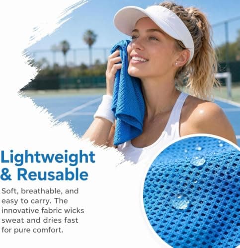 Générique 3 x Microfibre Cooling Towel, Quick Dry & Cooling, Compact, Cooling Towel, Cooling Towel, for Fitness, Sports, Travel, Yoga (Orange) — view 5