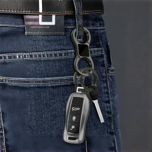 HEZUNHZ Key Organiser Keyring Quick Release Key Chain for Car Keys - 3 Pcs — view 2