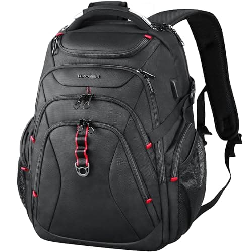 KROSER Travel Laptop Backpack17.3Inch Computer Backpack Daypack Stylish Bag — view 4