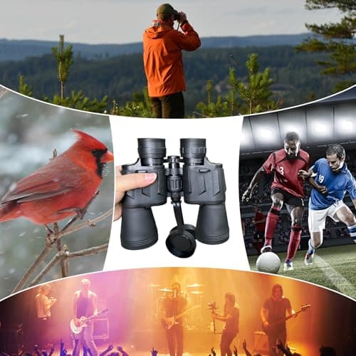 20x50 Binoculars for Adults High Power, HD Waterproof Large Eyepiece, with BAK4 Prism and FMC Lens, Portable Telescope for Bird Watching Hunting Football Concerts — view 5