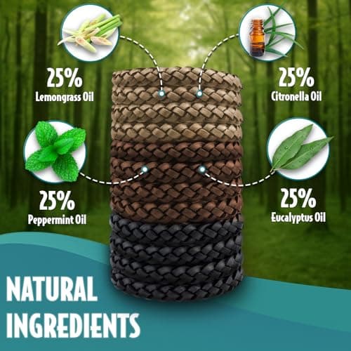 SC Products DEET Free Waterproof Anti Mosquito Repellent Bracelet (12-Pack) — view 2