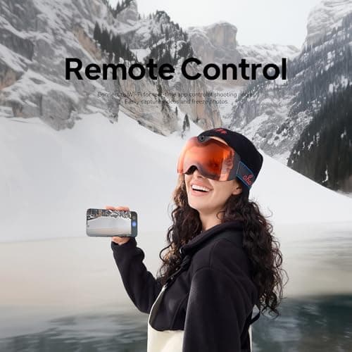 OhO Ski Goggles with 4K Camera and WiFi - Orange Lens — view 3