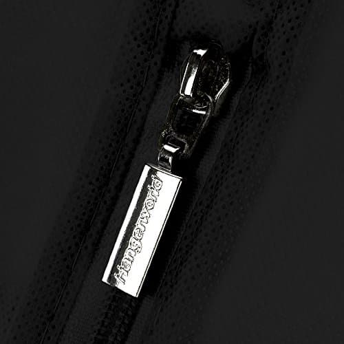 Hangerworld Breathable 60" (152cm) Dress Covers with Secret Internal Zipped Pocket, Pack of 3, Black — view 5