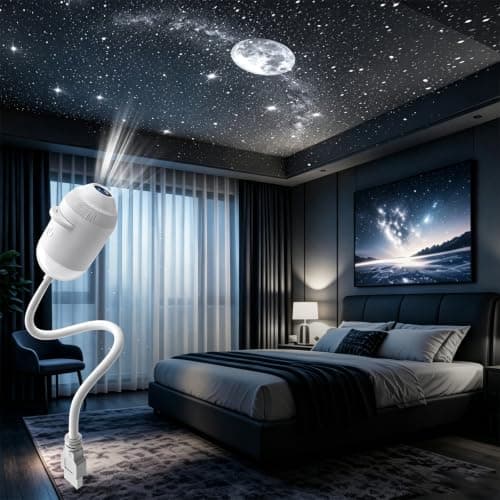 2-in-1 Galaxy Star Projector USB LED Night Light for Kids Adults — view 2