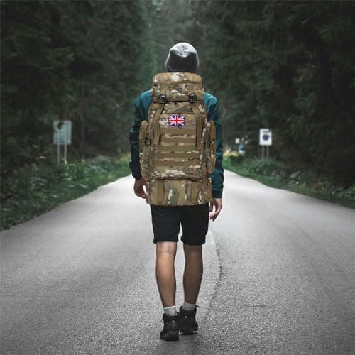 Lesbyit 80L Waterproof Hiking Backpack Lightweight Tactical Rucksack — view 6