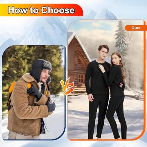 GHKWXUE Heated thermals for men heated thermal underwear Set USB Charge 42 Zone intelligent Heated cold winter heated clothing & Black/2XL — view 3