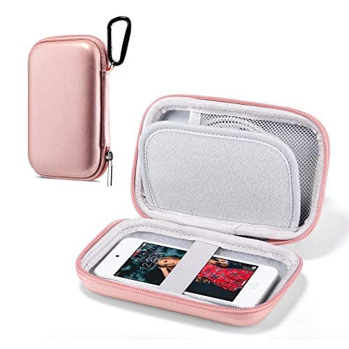 ULAK MP3 MP4 Player Case Portable Travel Box for iPod Touch, Rose Gold