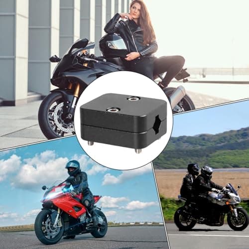 Generic Motorcycle GPS Mount Bracket, 12-16mm Navigation Holder, Aluminium, Black, Compatible with GPS Devices, Easy Installation, Anti-Vibration, Rustproof — view 4