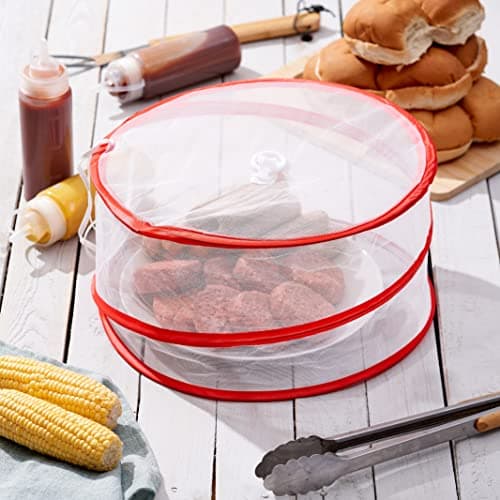 Bramble - Collapsible Pop-up Food Dome Covers, Insect Fly Proof Fine Mesh Screen Net Tents for Kitchen, and Outdoor BBQs, Picnics, Camping - 3 Sizes (10 Pack) — view 5