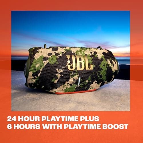 JBL Xtreme 4 Portable Bluetooth Speaker with JBL Pro Sound and Convenient Shoulder Strap, IP67 Waterproof, Built-In Power Bank, Blue — view 2
