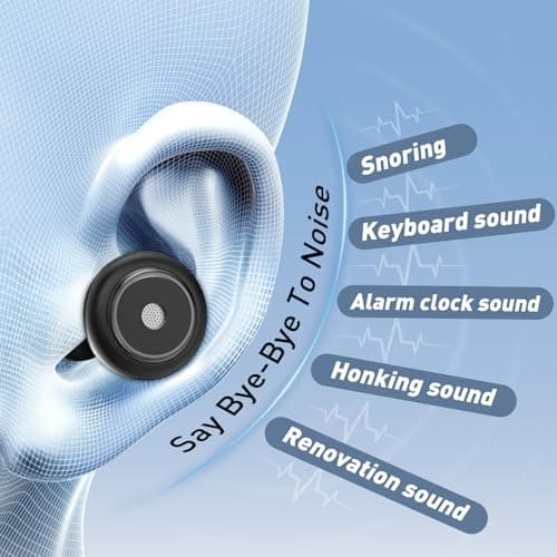 Ear Plugs for Sleep - 46dB Highest Noise Cancelling Earplugs, Flexible Silicone Reusable Ear Plug for Noise Reduction with Case & 8 Eartips, for Protection Sleep, Noise Sensitivity, Study & Work — view 5